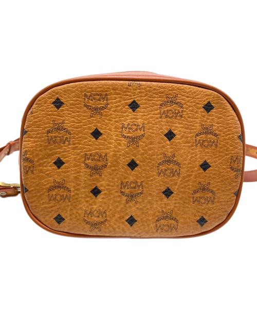 MCM（エムシーエム）MCM (エムシーエム) 巾着ショルダーバッグ ブラウンの古着・服飾アイテム
