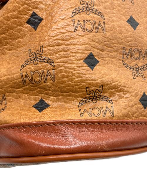 MCM（エムシーエム）MCM (エムシーエム) 巾着ショルダーバッグ ブラウンの古着・服飾アイテム