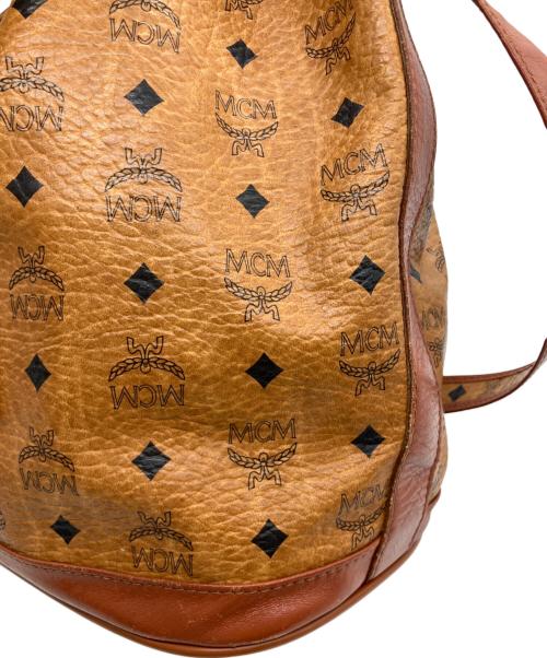 MCM（エムシーエム）MCM (エムシーエム) 巾着ショルダーバッグ ブラウンの古着・服飾アイテム