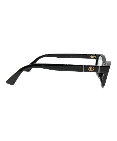 GUCCI（グッチ）GUCCI (グッチ) 伊達眼鏡 ブラック サイズ:51□17-145の古着・服飾アイテム