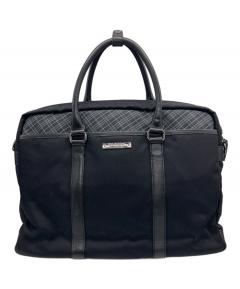 バーバリーブラックレーベル　ビジネスバッグ　ブラウンフラップ　2way 中古・古着通販】BURBERRY BLACK LABEL (バーバリーブラックレーベル