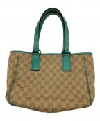 GUCCIグッチ）の古着「GGキャンバストートバッグ」｜ベージュ