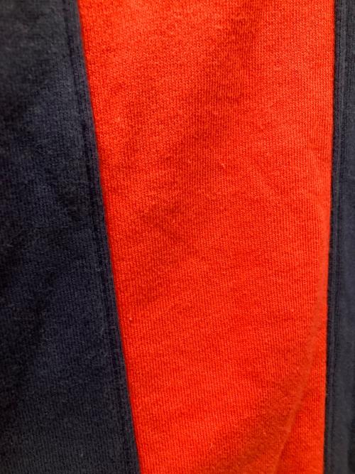 adidas（アディダス）adidas (アディダス) 長袖ポロシャツ レッド×ネイビー サイズ:Lの古着・服飾アイテム
