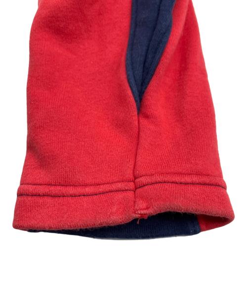 adidas（アディダス）adidas (アディダス) 長袖ポロシャツ レッド×ネイビー サイズ:Lの古着・服飾アイテム