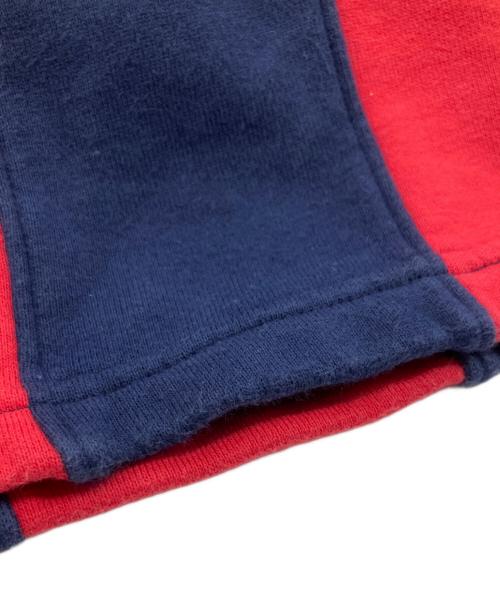 adidas（アディダス）adidas (アディダス) 長袖ポロシャツ レッド×ネイビー サイズ:Lの古着・服飾アイテム