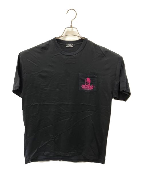 Hysteric Glamour（ヒステリックグラマー）Hysteric Glamour (ヒステリックグラマー) ロックンロールポケットTシャツ ブラック サイズ:Lの古着・服飾アイテム