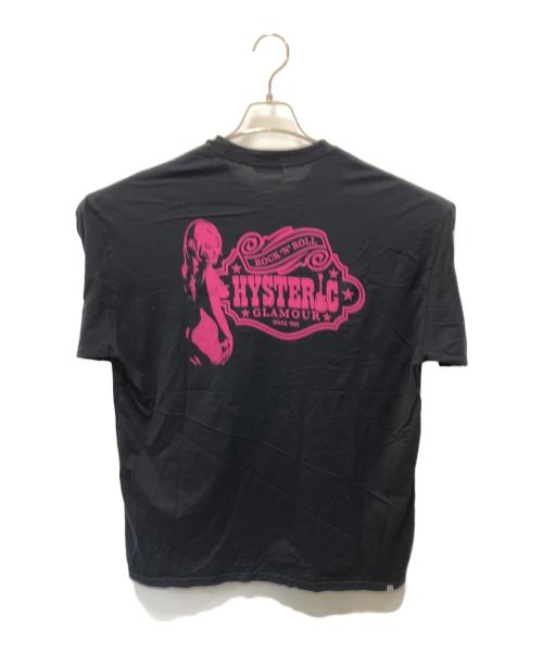 Hysteric Glamour（ヒステリックグラマー）Hysteric Glamour (ヒステリックグラマー) ロックンロールポケットTシャツ ブラック サイズ:Lの古着・服飾アイテム