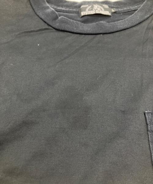 Hysteric Glamour（ヒステリックグラマー）Hysteric Glamour (ヒステリックグラマー) ロックンロールポケットTシャツ ブラック サイズ:Lの古着・服飾アイテム