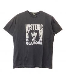 Hysteric Glamour（ヒステリックグラマー）の古着「THE STAR WOMAN プリント ポケ付Tシャツ」｜ブラック