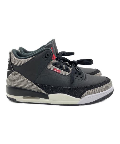 NIKE（ナイキ）NIKE (ナイキ) LEVI'S (リーバイス) AIR JORDAN 3 RETRO SP ブラック×グレー サイズ:29cm 未使用品の古着・服飾アイテム