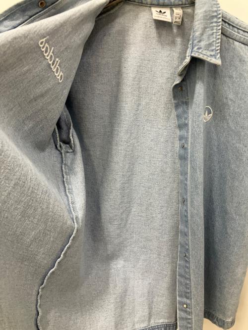 adidas（アディダス）adidas (アディダス) デニム半袖ジャケット インディゴ サイズ:Mの古着・服飾アイテム