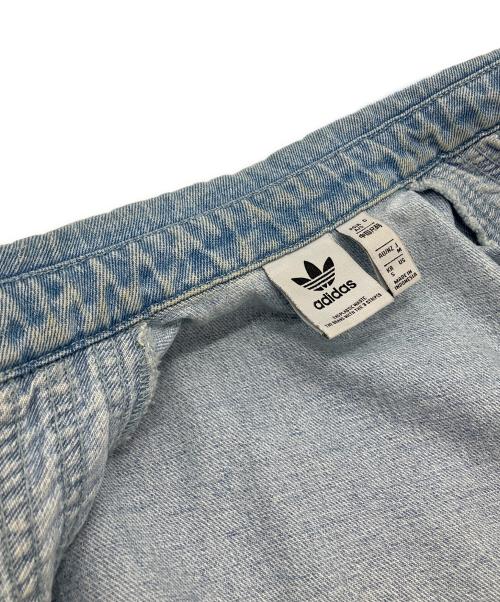 adidas（アディダス）adidas (アディダス) デニム半袖ジャケット インディゴ サイズ:Mの古着・服飾アイテム