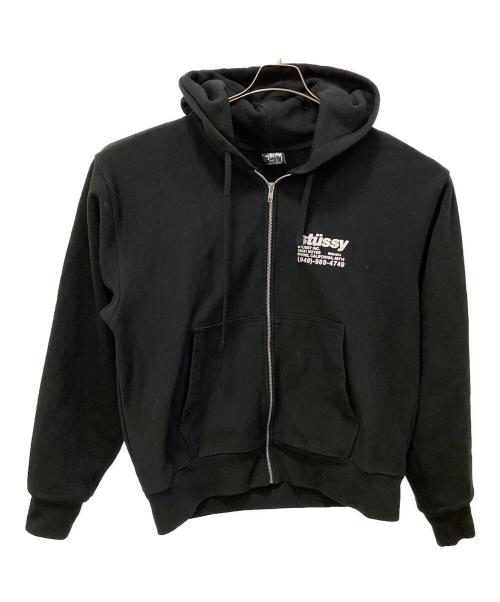 stussy（ステューシー）stussy (ステューシー) Welder Zip Hood ブラック サイズ:Lの古着・服飾アイテム