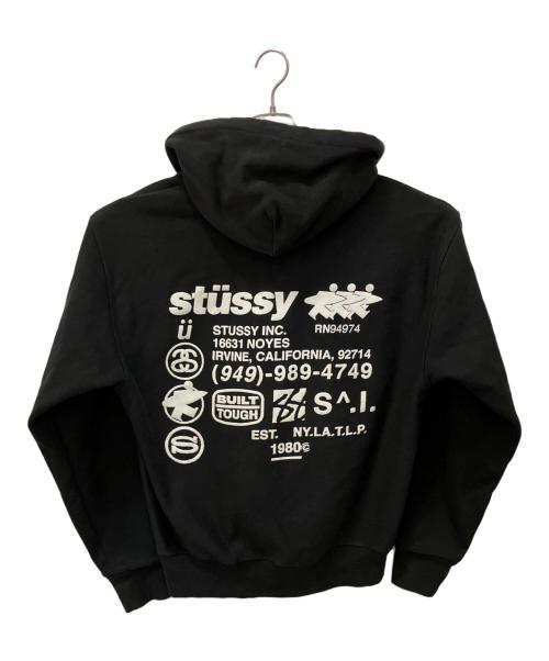 stussy（ステューシー）stussy (ステューシー) Welder Zip Hood ブラック サイズ:Lの古着・服飾アイテム