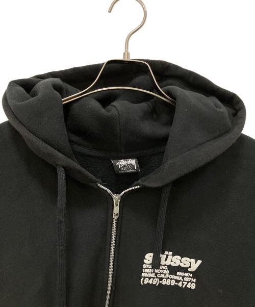 stussy（ステューシー）stussy (ステューシー) Welder Zip Hood ブラック サイズ:Lの古着・服飾アイテム