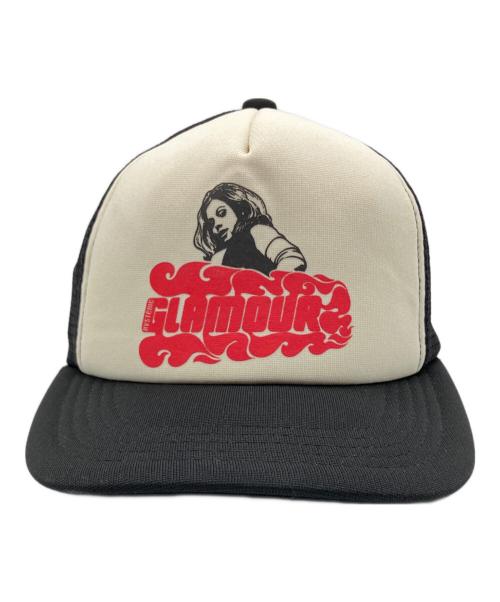 Hysteric Glamour（ヒステリックグラマー）Hysteric Glamour (ヒステリックグラマー) Vixen Girl Mesh Cap ブラック×レッド×ホワイト サイズ:FREEの古着・服飾アイテム