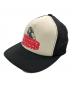 Hysteric Glamour（ヒステリックグラマー）の古着「Vixen Girl Mesh Cap」｜ブラック×レッド×ホワイト