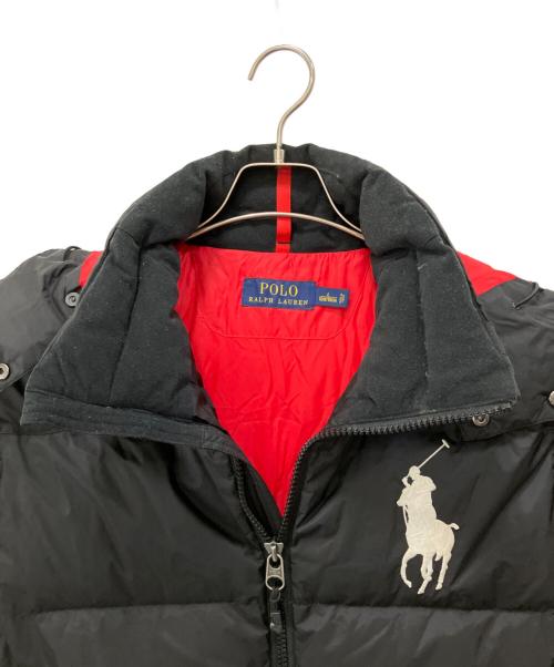 POLO RALPH LAUREN（ポロ・ラルフローレン）POLO RALPH LAUREN (ポロ・ラルフローレン) ビッグポニー刺繍ダウンジャケット ブラック サイズ:Lの古着・服飾アイテム