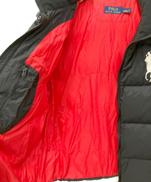 POLO RALPH LAUREN（ポロ・ラルフローレン）POLO RALPH LAUREN (ポロ・ラルフローレン) ビッグポニー刺繍ダウンジャケット ブラック サイズ:Lの古着・服飾アイテム