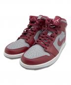 NIKEナイキ）の古着「AIR JORDAN 1 MID（エアジョーダン1ミッド）」｜グレー×ボルドー