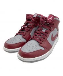NIKE（ナイキ）の古着「AIR JORDAN 1 MID（エアジョーダン1ミッド）」｜グレー×ボルドー