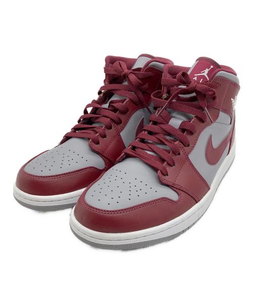 NIKE（ナイキ）NIKE (ナイキ) AIR JORDAN 1 MID（エアジョーダン1ミッド） グレー×ボルドー サイズ:29cmの古着・服飾アイテム