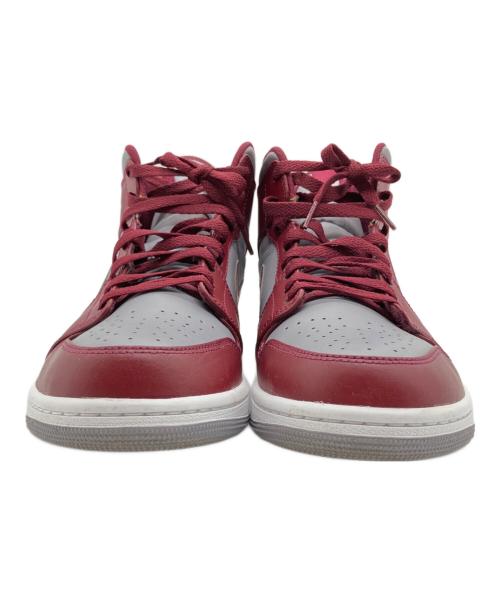 NIKE（ナイキ）NIKE (ナイキ) AIR JORDAN 1 MID（エアジョーダン1ミッド） グレー×ボルドー サイズ:29cmの古着・服飾アイテム