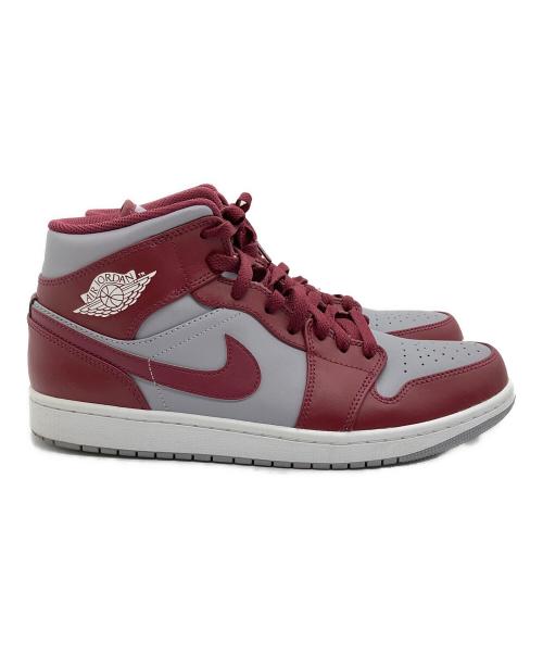 NIKE（ナイキ）NIKE (ナイキ) AIR JORDAN 1 MID（エアジョーダン1ミッド） グレー×ボルドー サイズ:29cmの古着・服飾アイテム
