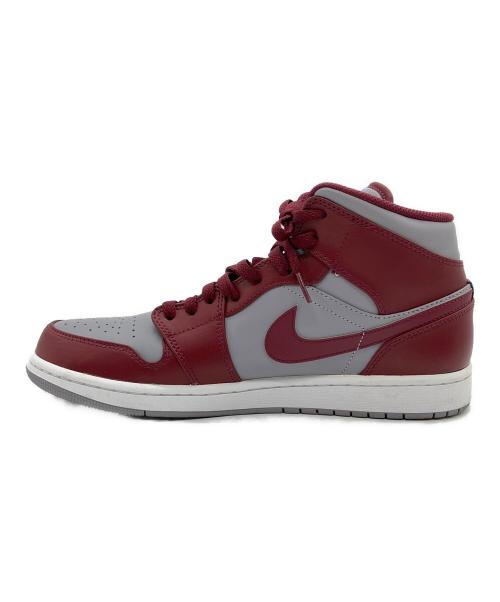 NIKE（ナイキ）NIKE (ナイキ) AIR JORDAN 1 MID（エアジョーダン1ミッド） グレー×ボルドー サイズ:29cmの古着・服飾アイテム