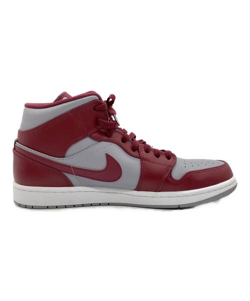 NIKE（ナイキ）NIKE (ナイキ) AIR JORDAN 1 MID（エアジョーダン1ミッド） グレー×ボルドー サイズ:29cmの古着・服飾アイテム