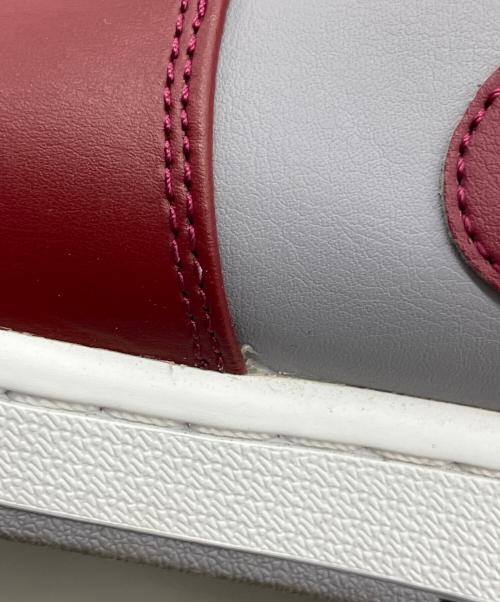 NIKE（ナイキ）NIKE (ナイキ) AIR JORDAN 1 MID（エアジョーダン1ミッド） グレー×ボルドー サイズ:29cmの古着・服飾アイテム