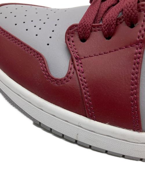 NIKE（ナイキ）NIKE (ナイキ) AIR JORDAN 1 MID（エアジョーダン1ミッド） グレー×ボルドー サイズ:29cmの古着・服飾アイテム