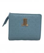 LANVIN COLLECTIONランバンコレクション）の古着「2つ折り財布」｜スカイブルー