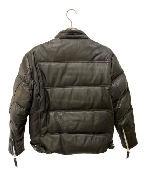 Schott（ショット）Schott (ショット) モーターサイクルダウンジャケット ホワイト×ブラック サイズ:XLの古着・服飾アイテム