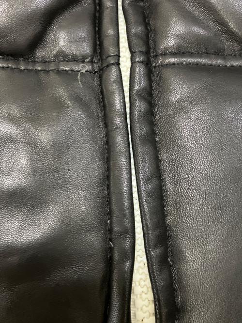Schott（ショット）Schott (ショット) モーターサイクルダウンジャケット ホワイト×ブラック サイズ:XLの古着・服飾アイテム