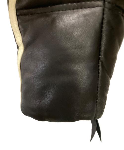 Schott（ショット）Schott (ショット) モーターサイクルダウンジャケット ホワイト×ブラック サイズ:XLの古着・服飾アイテム