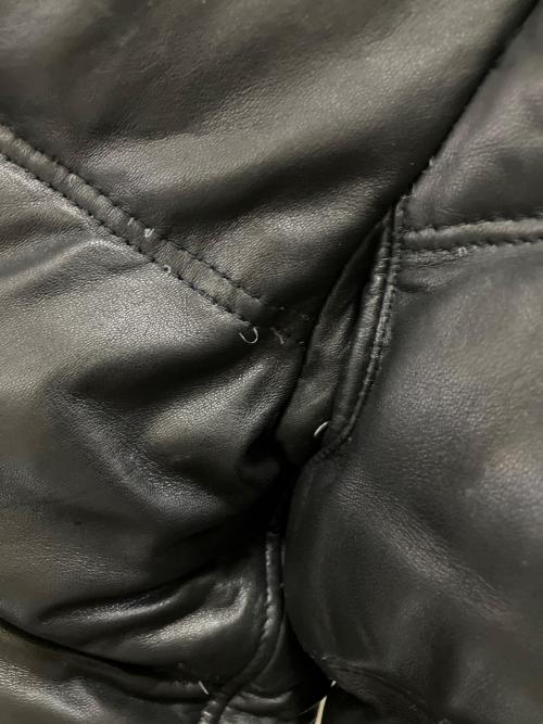Schott（ショット）Schott (ショット) モーターサイクルダウンジャケット ホワイト×ブラック サイズ:XLの古着・服飾アイテム