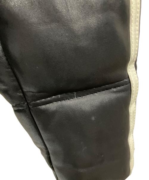 Schott（ショット）Schott (ショット) モーターサイクルダウンジャケット ホワイト×ブラック サイズ:XLの古着・服飾アイテム