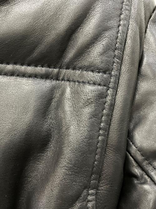 Schott（ショット）Schott (ショット) モーターサイクルダウンジャケット ホワイト×ブラック サイズ:XLの古着・服飾アイテム