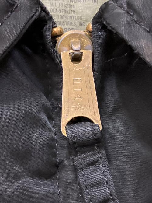 ALPHA（アルファ）ALPHA (アルファ) フライトジャケット　WAIPER.inc 米軍 ブラック サイズ:XLの古着・服飾アイテム