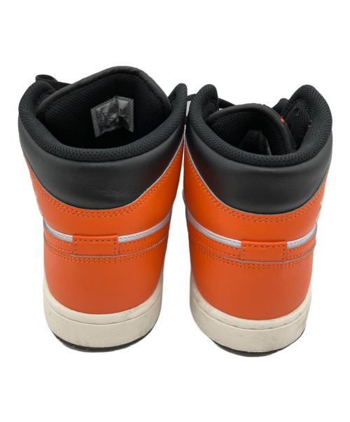 NIKE（ナイキ）NIKE (ナイキ) AIR JORDAN1 ブラック×オレンジ サイズ:27cmの古着・服飾アイテム