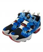 REEBOK×X-LARGE×ATMOSリーボック×エクストララージ×アトモス）の古着「INSTAPUMP FURY 94 TIE-DYE」｜ブラック×ブルー