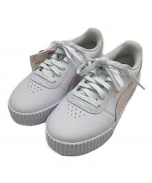 PUMA（プーマ）の古着「ローカットスニーカー　Carina」｜ホワイト×ピンク