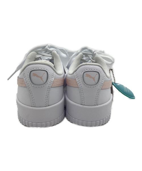 PUMA（プーマ）PUMA (プーマ) ローカットスニーカー　Carina ホワイト×ピンク サイズ:22.5cmの古着・服飾アイテム