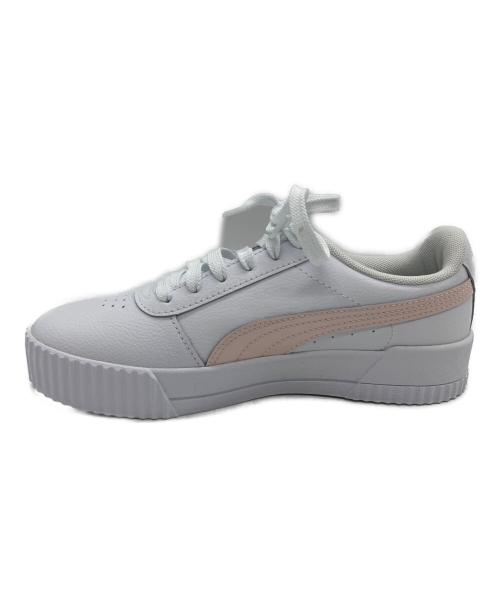 PUMA（プーマ）PUMA (プーマ) ローカットスニーカー　Carina ホワイト×ピンク サイズ:22.5cmの古着・服飾アイテム