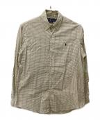POLO RALPH LAURENポロ・ラルフローレン）の古着「長袖シャツ」｜アイボリー×ブラウン