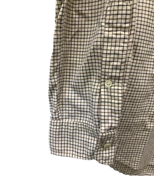 POLO RALPH LAUREN（ポロ・ラルフローレン）POLO RALPH LAUREN (ポロ・ラルフローレン) 長袖シャツ アイボリー×ブラウン サイズ:Lの古着・服飾アイテム