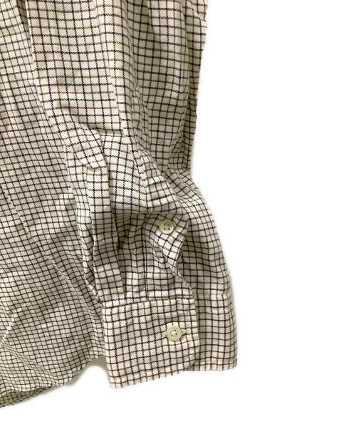 POLO RALPH LAUREN（ポロ・ラルフローレン）POLO RALPH LAUREN (ポロ・ラルフローレン) 長袖シャツ アイボリー×ブラウン サイズ:Lの古着・服飾アイテム