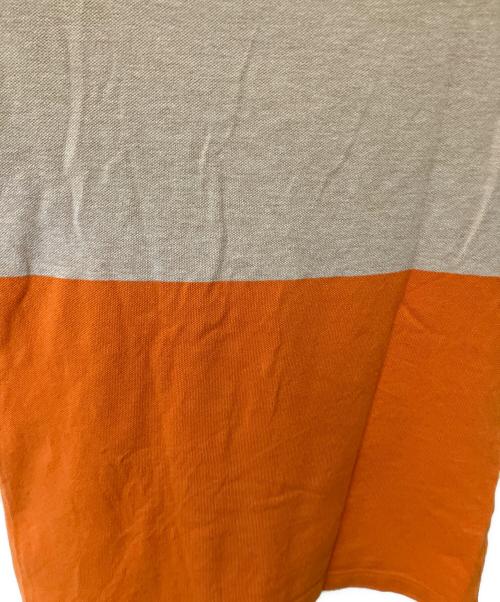 FRED PERRY（フレッドペリー）FRED PERRY (フレッドペリー) ポロシャツ ブラウン×オレンジ サイズ:Mの古着・服飾アイテム