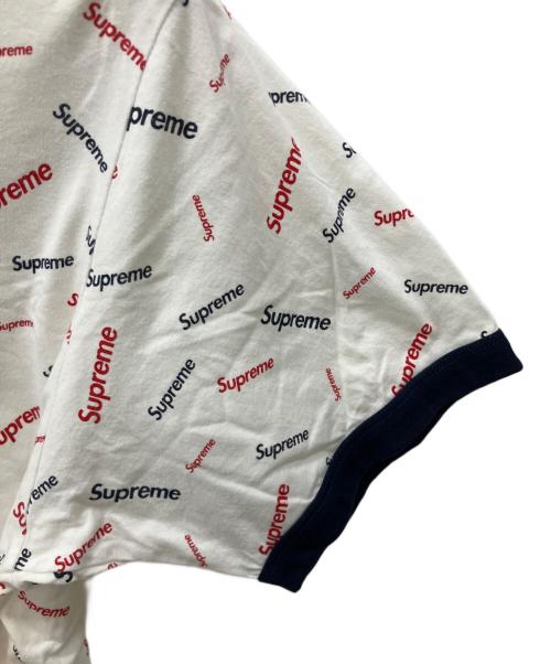 SUPREME（シュプリーム）SUPREME (シュプリーム) 半袖カットソー ホワイト×ネイビー サイズ:Lの古着・服飾アイテム